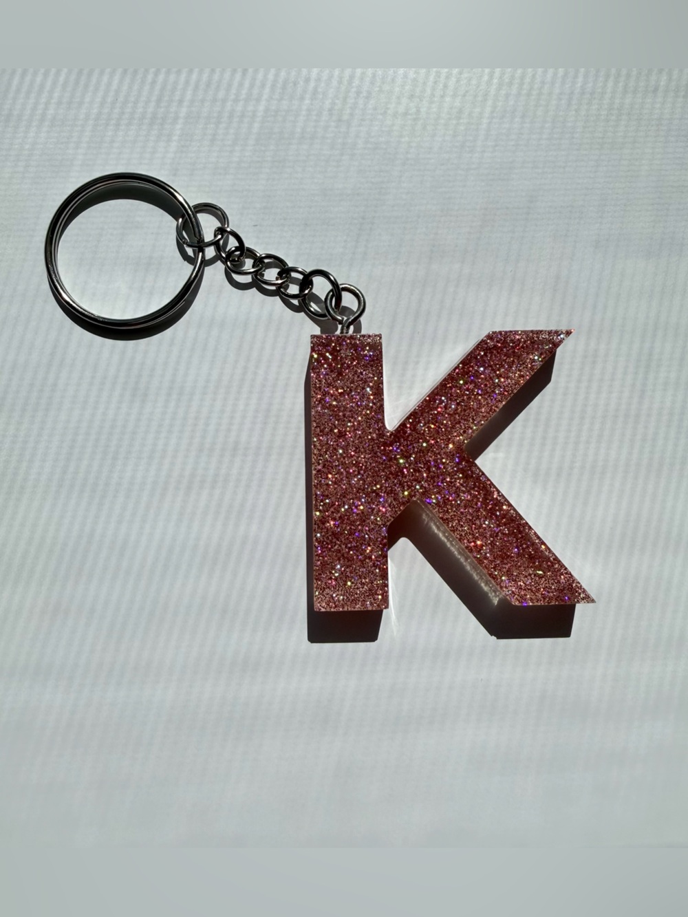 Pink Handmade Resin Keychain